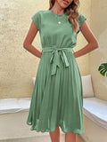 Women's Pleated A-Line Fashion Designer S-L Dresses (Midi)