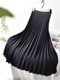 Women's Pleated Fashion Designer Elegant Split Skirts (Long)