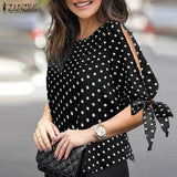 Women's Printed Fashion Designer Bow T-Shirts (Plus Size)-Women's Tops Fashion Designer Plus Size T-Shirts / Blouses