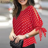 Women's Printed Fashion Designer Bow T-Shirts (Plus Size)-Women's Tops Fashion Designer Plus Size T-Shirts / Blouses