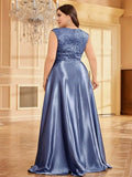 Women's Prom Cocktail  2-4XL Fashion Designer Long Dresses (Plus Size)