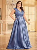 Women's Prom Cocktail  2-4XL Fashion Designer Long Dresses (Plus Size)