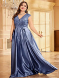 Women's Prom Cocktail  2-4XL Fashion Designer Long Dresses (Plus Size)