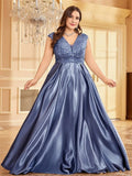 Women's Prom Cocktail  2-4XL Fashion Designer Long Dresses (Plus Size)