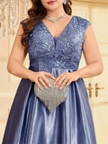 Women's Prom Cocktail  2-4XL Fashion Designer Long Dresses (Plus Size)