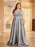 Women's Prom Cocktail  2-4XL Fashion Designer Long Dresses (Plus Size)