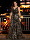 Women's Prom Cocktail Fashion Designer 2-4XL Long Dresses (Plus Size)