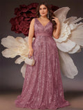 Women's Prom Cocktail Fashion Designer 2-4XL Long Dresses (Plus Size)