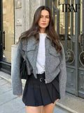 Women's PU Leather Tops Fashion Designer Turn-down Collar Zipper Jackets-Women's Fashion Designer Jackets