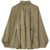 Women's Puff Fashion Designer S-L Ruffled Loose Jackets-Women's Fashion Designer Jackets-International Women's Clothing