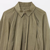 Women's Puff Fashion Designer S-L Ruffled Loose Jackets-Women's Fashion Designer Jackets-International Women's Clothing