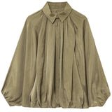 Women's Puff Fashion Designer S-L Ruffled Loose Jackets-Women's Fashion Designer Jackets-International Women's Clothing