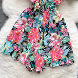Women's Rompers Off Shoulder Floral Fashion Designer Jumpsuits-Women's Fashion Designer Rompers / Jumpsuits