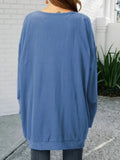 Women's Round Neck 2-5XL Fashion Designer Long-Sleeve Tops (Plus Size)