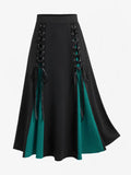 Women's Ruffle A-Line Fashion Designer Lace L-4XL Skirts (Plus Size)