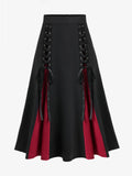 Women's Ruffle A-Line Fashion Designer Lace L-4XL Skirts (Plus Size)