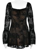 Women's Ruffle Lace A-Line Fashion Designer Mini Dresses (Short)-Women's Fashion Designer Dresses