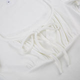 Women's Ruffle Lace Trim Corset Tops Fashion Designer T-Shirts-Women's Tops Fashion Designer T-Shirts / Blouses