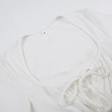 Women's Ruffle Lace Trim Corset Tops Fashion Designer T-Shirts-Women's Tops Fashion Designer T-Shirts / Blouses