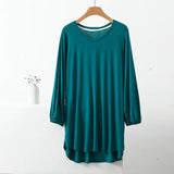 Women's Ruffle O Neck Tops 2-8XL Fashion Designer T-Shirts (Plus Size)-Women's Tops Fashion Designer T-Shirts / Blouses-dark green-Women&#x27;s fashion designer plus size clothes