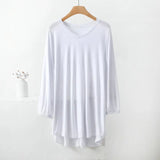 Women's Ruffle O Neck Tops 2-8XL Fashion Designer T-Shirts (Plus Size)-Women's Tops Fashion Designer T-Shirts / Blouses-white-Women&#x27;s fashion designer plus size clothes