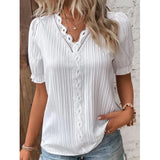 Women's Ruffle Sleeves Fashion Designer Off Shoulder T-Shirts (Plus Size)