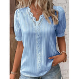 Women's Ruffle Sleeves Fashion Designer Off Shoulder T-Shirts (Plus Size)