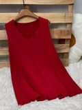 Women's Ruffle Tops 3-5XL Scalloped Fashion Designer Singlets (Plus Size)