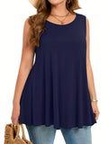 Women's Ruffle Tops Blouse 1-6XL Fashion Designer Singlets (Plus Size)-Blue-6XL