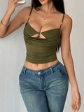 Women's Ruffled Camisole Fashion Designer S-L Singlets