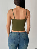 Women's Ruffled Camisole Fashion Designer S-L Singlets