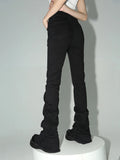 Women's Ruffled Drawstring Fashion Designer Bootleg Pants-Women's Fashion Designer Leggings / Pants