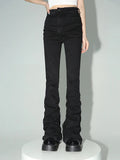 Women's Ruffled Drawstring Fashion Designer Bootleg Pants-Women's Fashion Designer Leggings / Pants