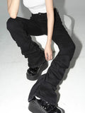 Women's Ruffled Drawstring Fashion Designer Bootleg Pants