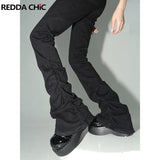 Women's Ruffled Drawstring Fashion Designer Bootleg Pants-Women's Fashion Designer Leggings / Pants