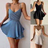 Women's Ruffled S-XL Mujer Fashion Designer Rompers-Women's Fashion Designer Rompers / Jumpsuits-Women&#x27;s fashion designer plus size clothes