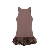 Women's Ruffled Trim Bubble Fashion Designer Mini XS-L Dresses (Short)-Women's Fashion Designer Dresses-pic 5-Women&#x27;s fashion designer plus size clothes