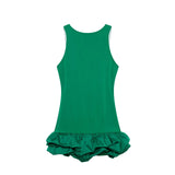 Women's Ruffled Trim Bubble Fashion Designer Mini XS-L Dresses (Short)-Women's Fashion Designer Dresses-pic 2-Women&#x27;s fashion designer plus size clothes