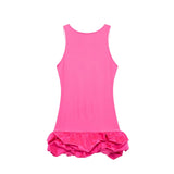 Women's Ruffled Trim Bubble Fashion Designer Mini XS-L Dresses (Short)-Women's Fashion Designer Dresses-pic 9-Women&#x27;s fashion designer plus size clothes