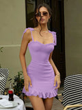 Women's Ruffles XS-L Bodycon Fashion Designer Dresses (Short)-Women's Fashion Designer Dresses-Women&#x27;s fashion designer plus size clothes