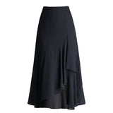 Women's Ruffles Irregular Fishtail M-3XL Fashion Designer Skirts (Midi)