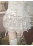 Women's Ruffles Lace S-L Layered Fashion Designer Mini Skirts (Short)-Women's Fashion Designer Skirts-Women&#x27;s fashion designer plus size clothes