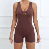 Women's Ruffles S-L Fashion Designer Yoga Play-suit Rompers-Women's Fashion Designer Rompers / Jumpsuits-Women&#x27;s fashion designer plus size clothes