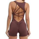 Women's Ruffles S-L Fashion Designer Yoga Play-suit Rompers-Women's Fashion Designer Rompers / Jumpsuits-Women&#x27;s fashion designer plus size clothes