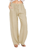 Women's S-3XL Fashion Designer Cotton Hemp Casual Pants