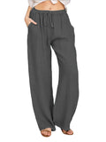 Women's S-3XL Fashion Designer Cotton Hemp Casual Pants