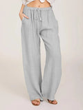 Women's S-3XL Fashion Designer Cotton Hemp Casual Pants