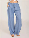 Women's S-3XL Fashion Designer Cotton Hemp Casual Pants