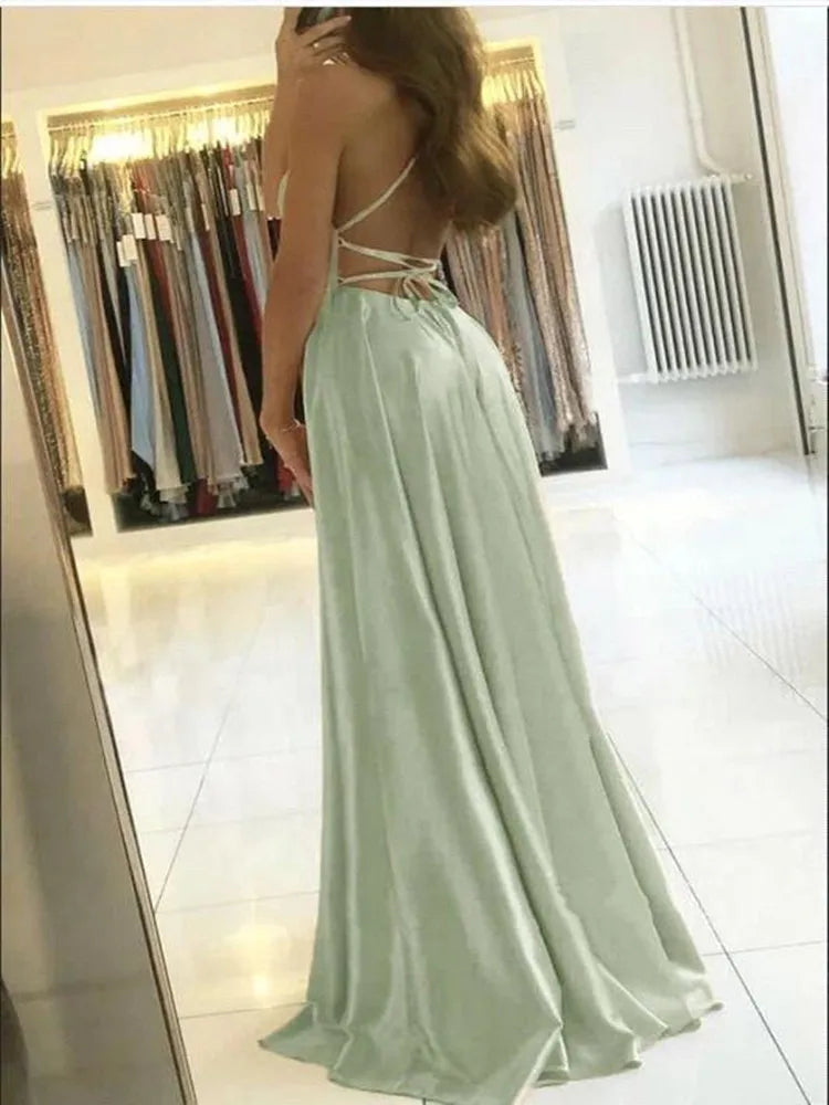 Women's S-XL Side Slit Fashion Designer Bridesmaid Dresses (Long) International Women's Clothing Women's S-XL Side Slit Fashion Designer Bridesmaid Dresses (Long) International Women's Clothing