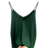 Women's Satin Crop Tank Fashion Designer S-2XL Tops Singlets-Women's Tops Fashion Designer Singlets-International Women's Clothing